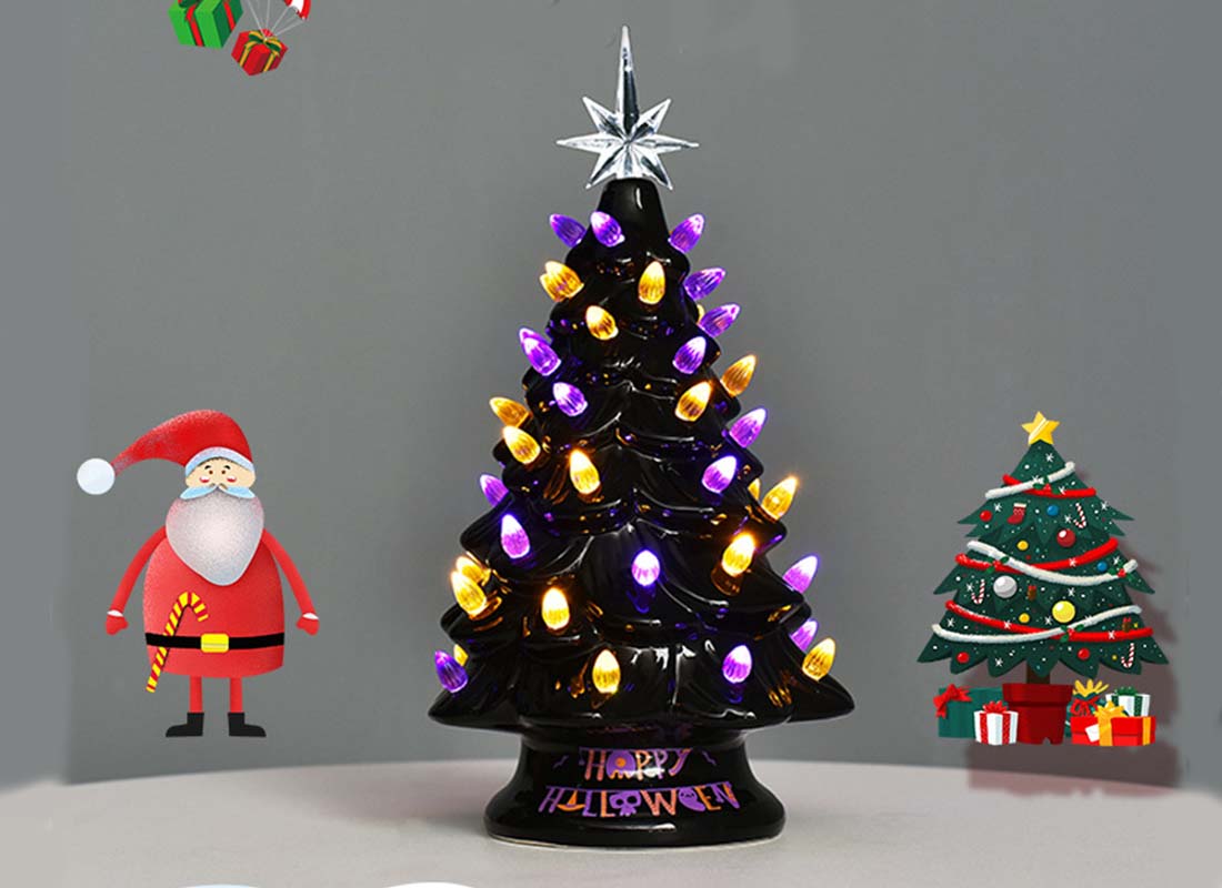 B2B wholesaler selling Best chinaware home decor ceramic xmas tree