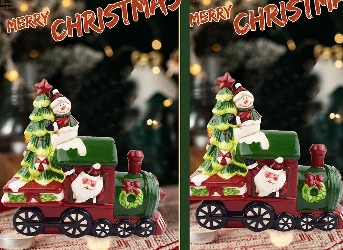 Best art deco home stoneware suppliers bulk wholesale ceramic christmas train set