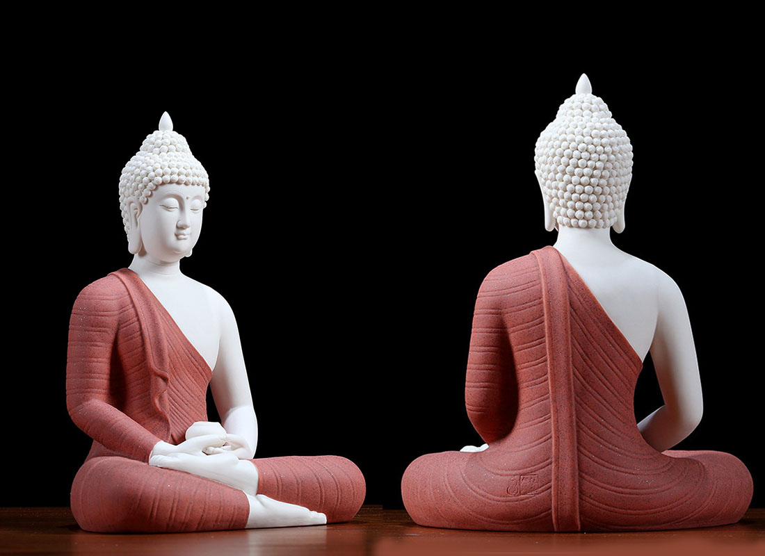 Best custom factory stores bulk beautiful porcelain gift ceramic buddha statue