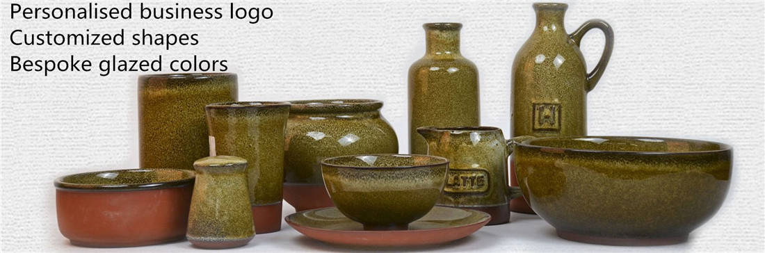 Food safe glazes high temperature firing terracotta tableware buy China website