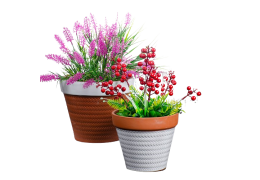 Personalized ceramic plant pots with drainage for sale