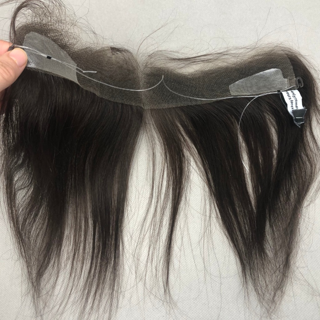 light coverage hair topper with breathable swiss lace base