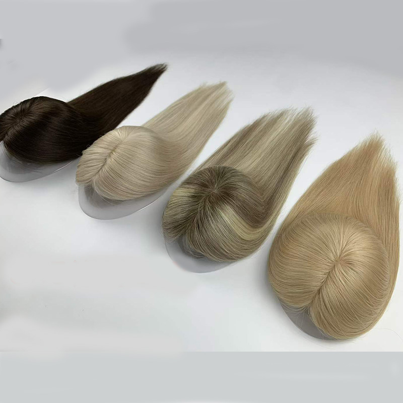 natural human hair topper for thinning crown