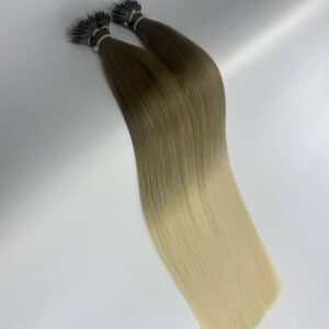 High quality micro link hair extensions human hair close up