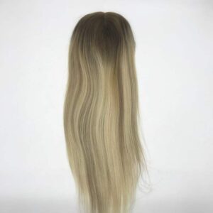 100% Human Hair Toppers for Thinning Hair Front View Wholesale